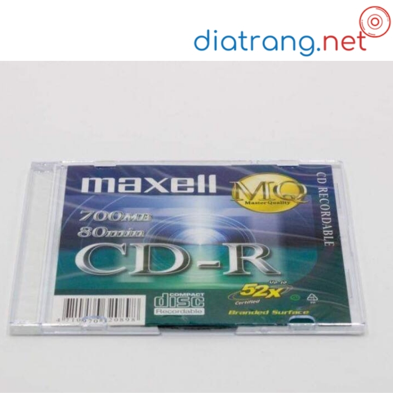 đĩa trắng cd maxell có vỏ