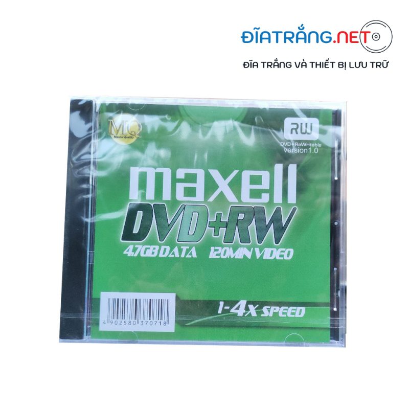 Đĩa trắng DVD-RW Maxell 4.7GB ghi xoá bán lẻ