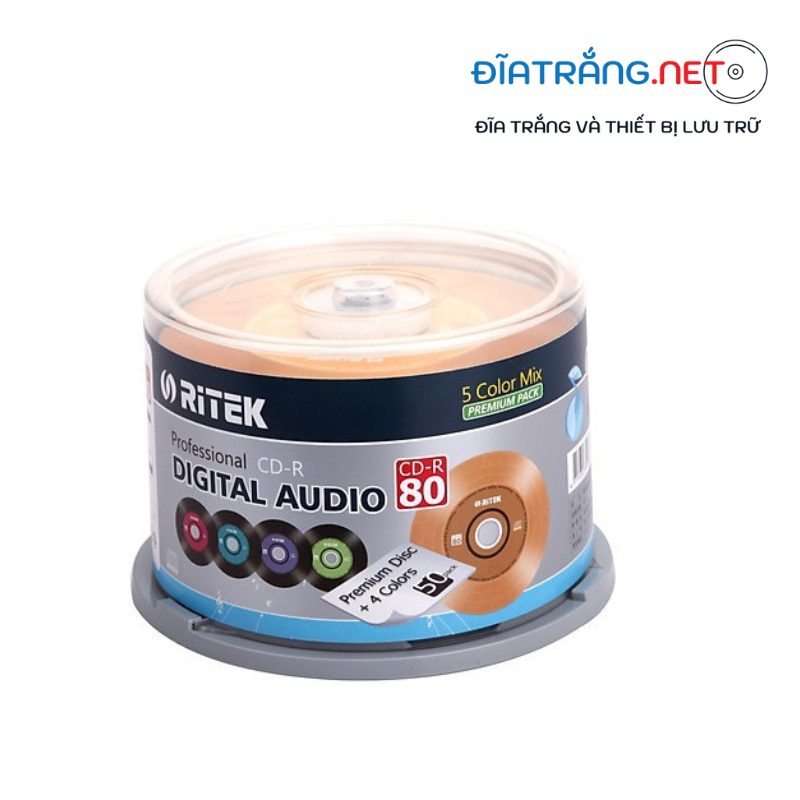 Đĩa trắng CD-R Ritek Audio 700MB