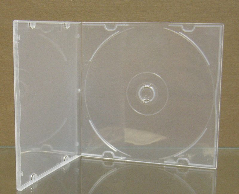 Vỏ đựng đĩa CD DVD hình vuông màu trắng trong