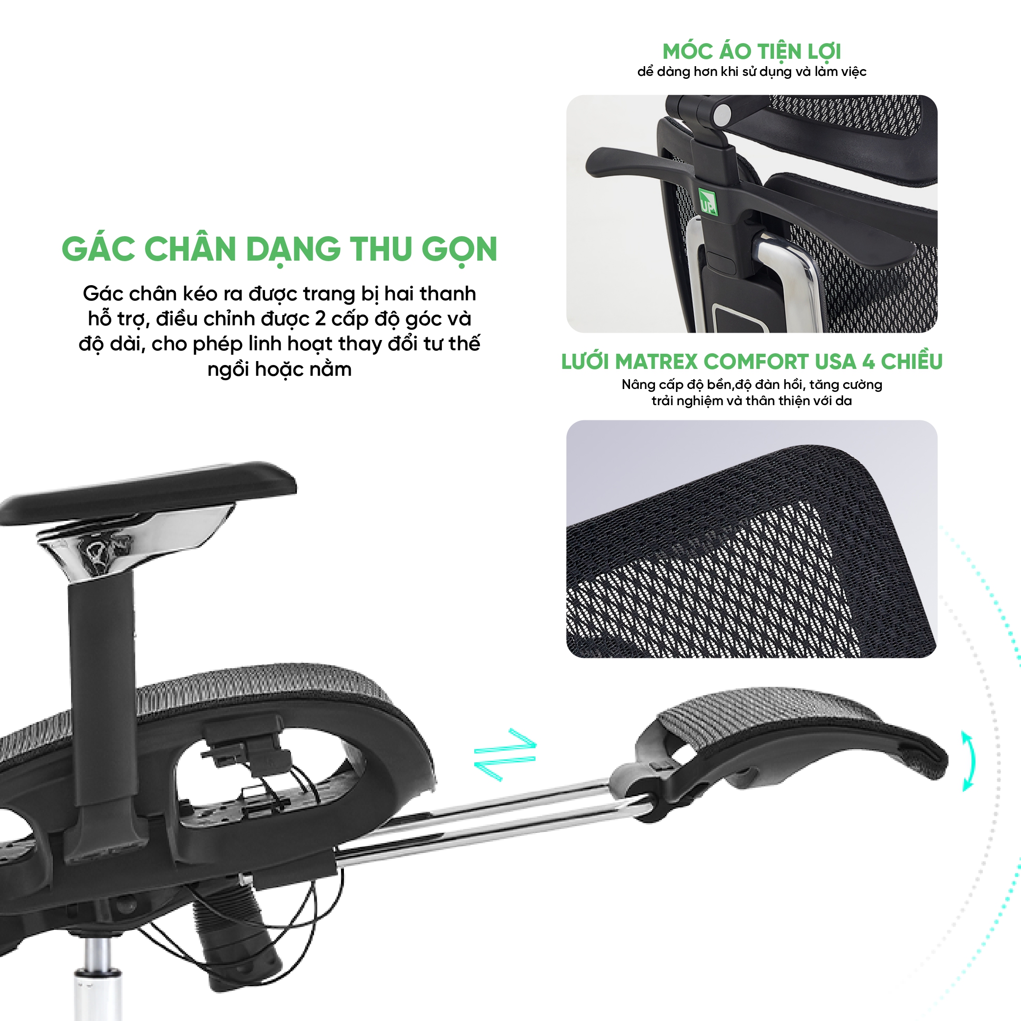 Giới thiệu Ghế công thái học Upgen Nexus