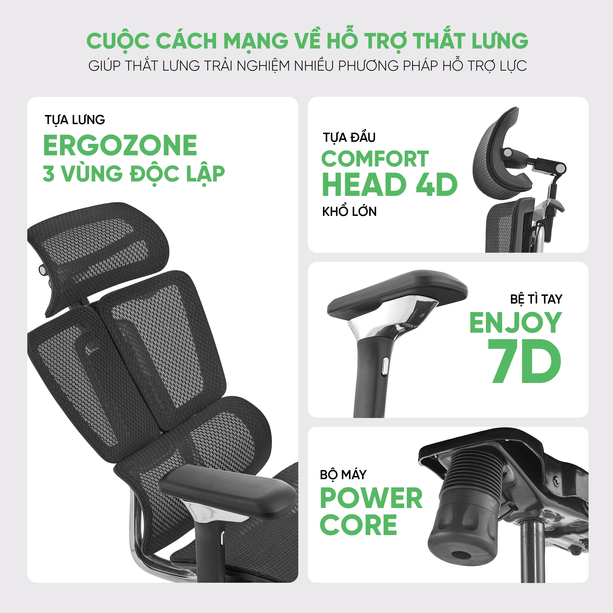Giới thiệu Ghế công thái học Upgen Nexus