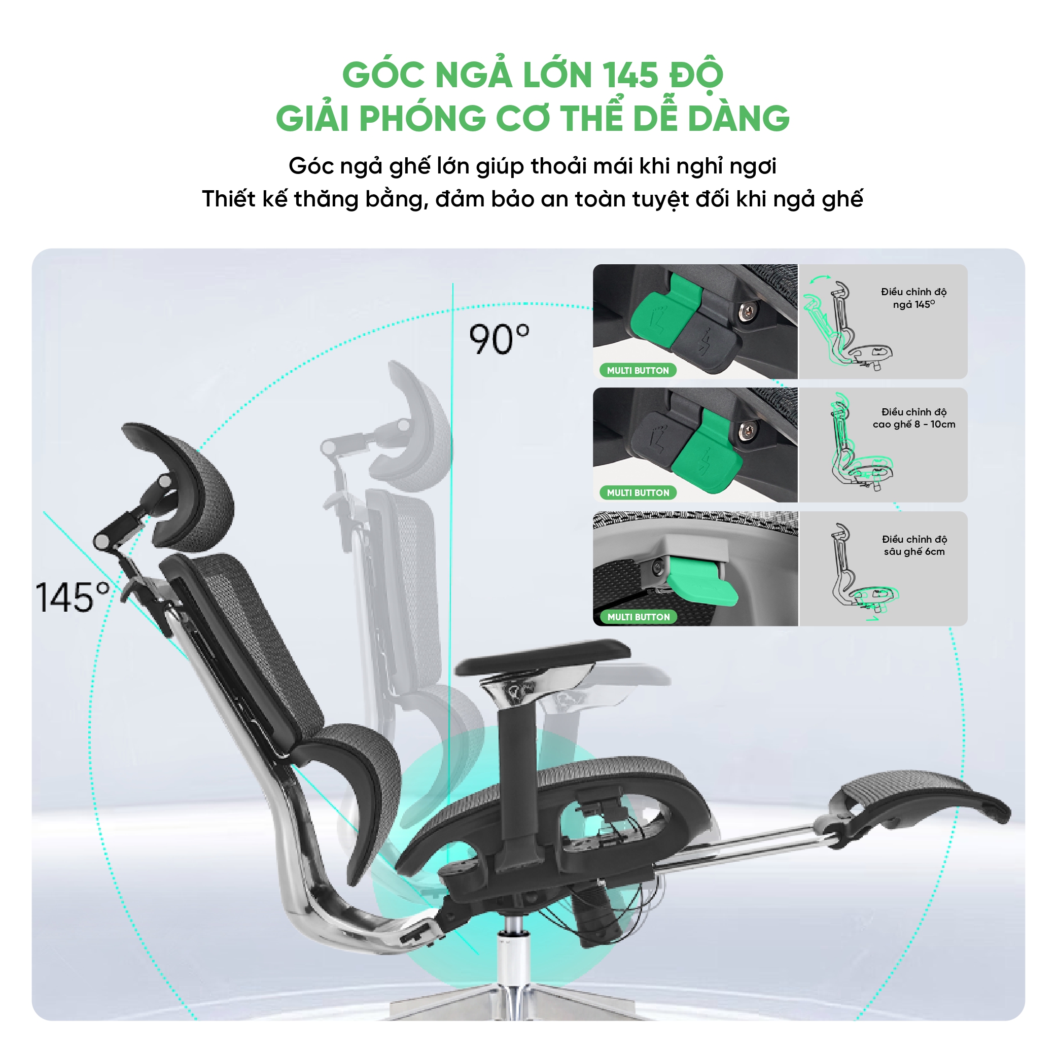 Giới thiệu Ghế công thái học Upgen Nexus