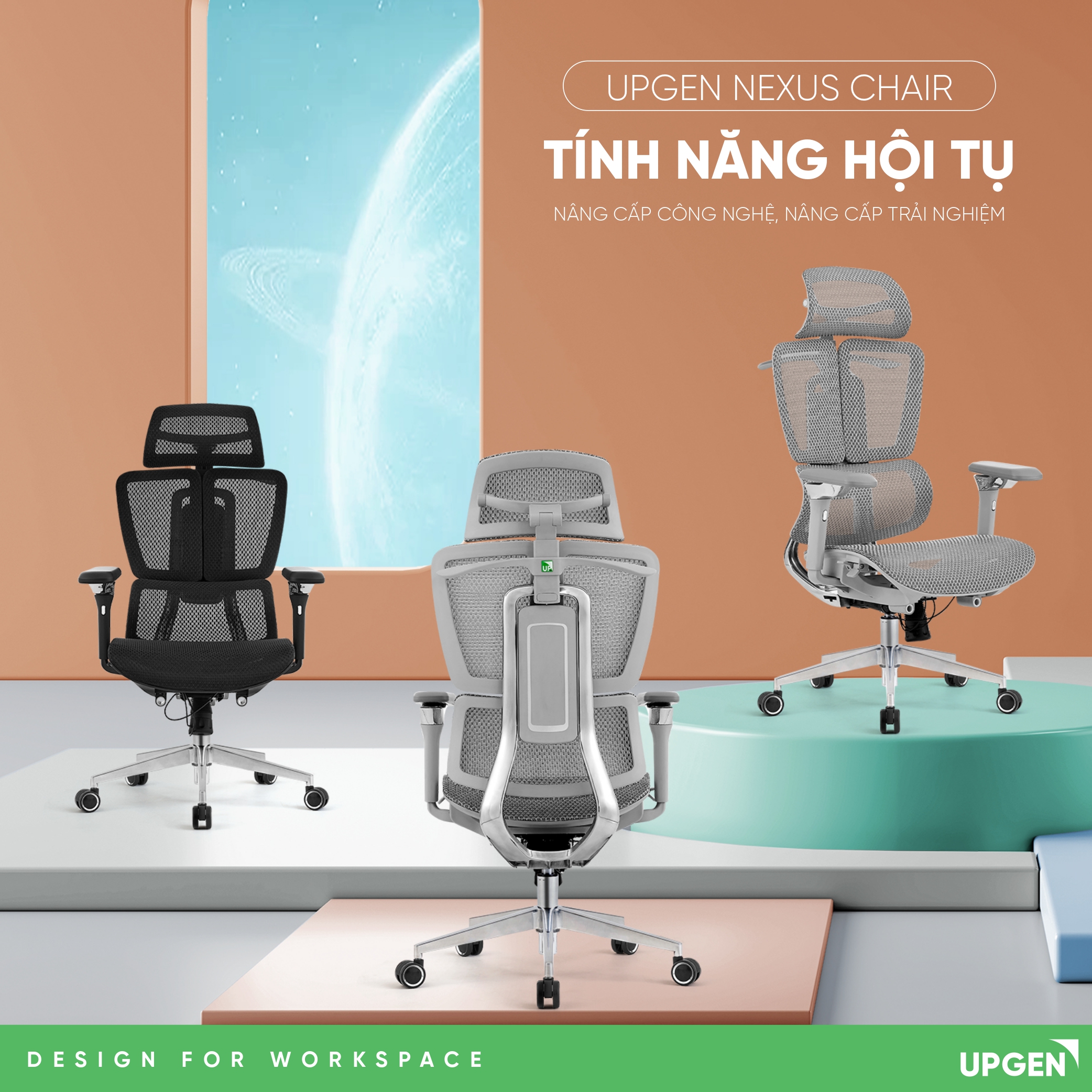 Giới thiệu Ghế công thái học Upgen Nexus